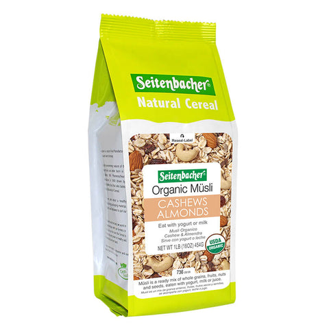 Seitenbacher Muesli Organic Cashew Almond (CASE OF 6 x 454g)