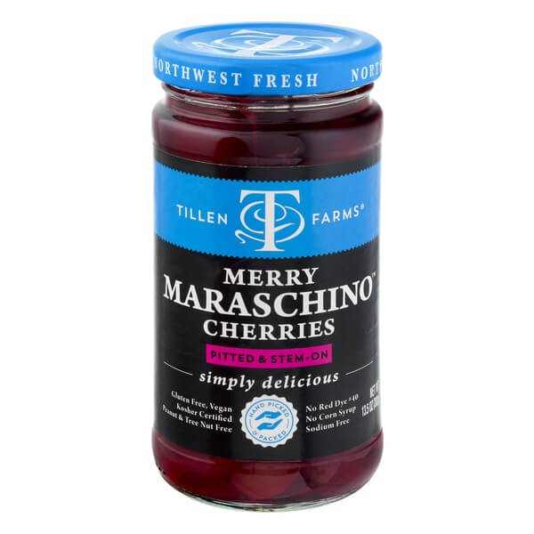 Tillen Farms Cherries Merry Maraschino (CASE OF 6 x 383g)