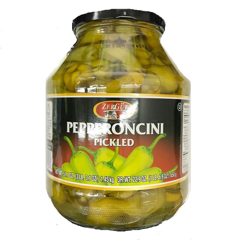 Zergut Pepperoncini Pickled Peppers (CASE OF 6 x 51.1oz)