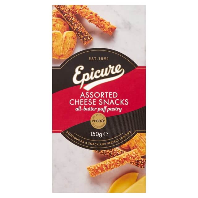 Epicure Assorted Cheese Snacks (CASE OF 14 x 150g)