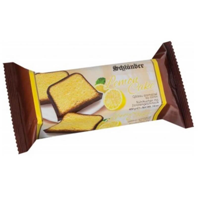 Schluender Chocolate Covered Lemon Cake in Foil (CASE OF 6 x 400g)