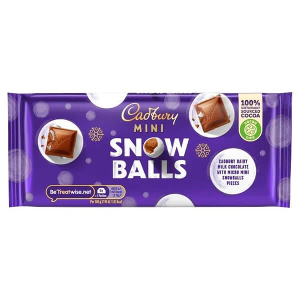 Cadbury Mini Snowballs Tablet (CASE OF 20 x 110g)