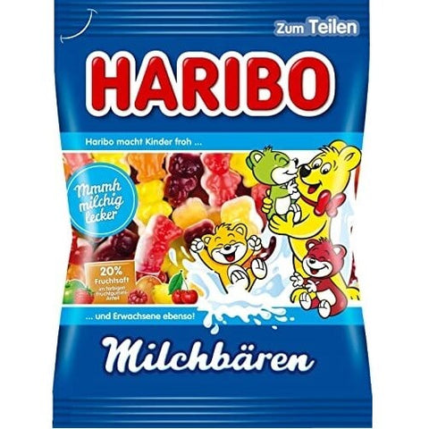 Haribo Milk Bear Gummies (CASE OF 16 x 160g)