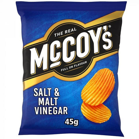 McCoys Salt and Malt Vinegar (CASE OF 36 x 45g)