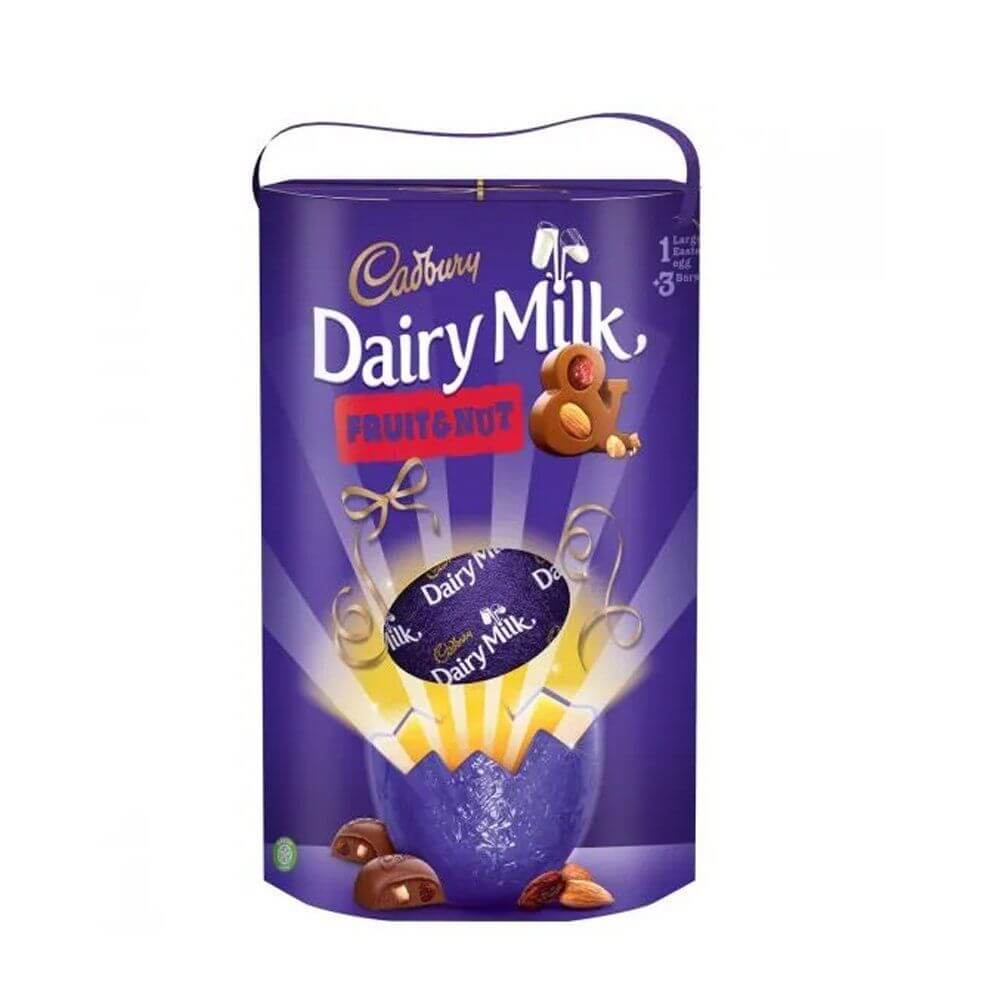 Cadbury Dairy Milk Fruit and Nut Wholenut Gesture Egg (CASE OF 4 x 249g)