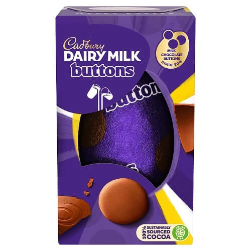 Cadbury Dairy Milk Giant Buttons Egg (CASE OF 12 x 96g)