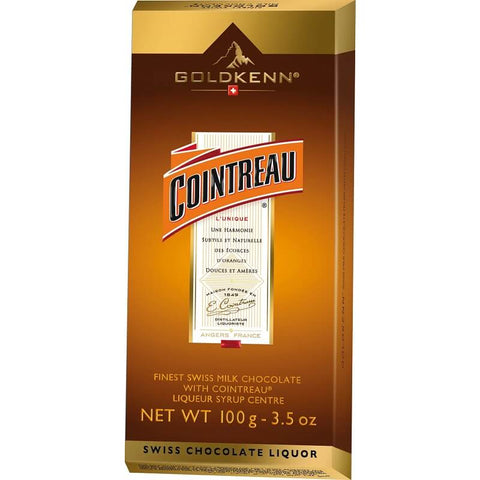 Goldkenn Cointreau Filled Chocolate Bar (CASE OF 10 x 100g)