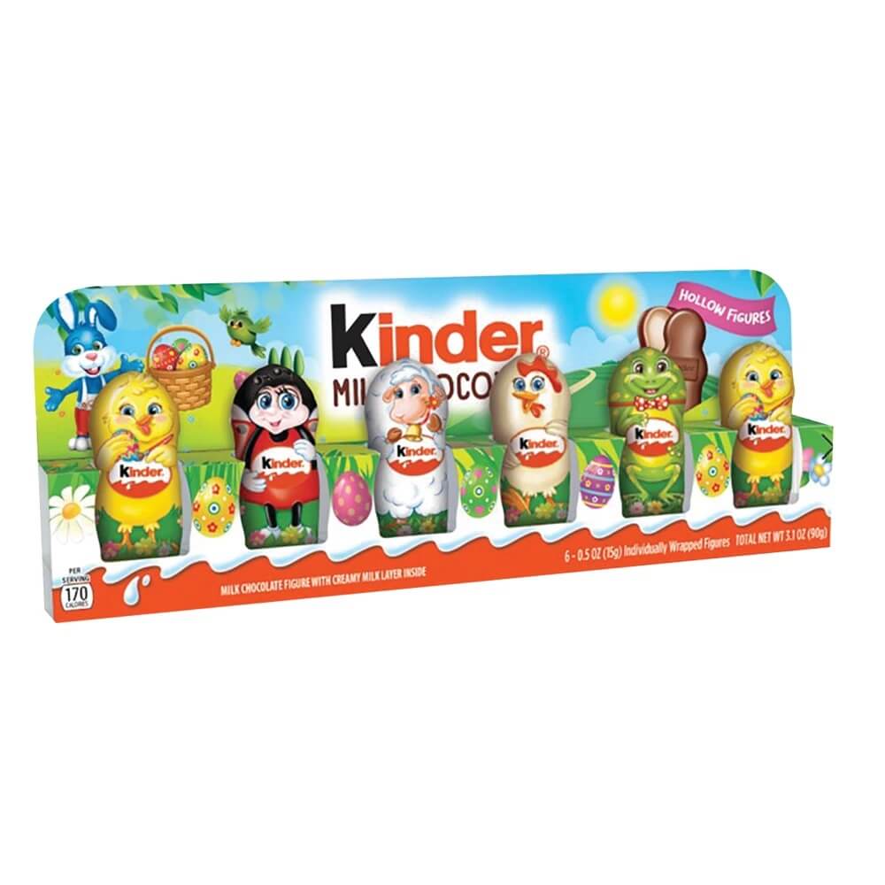 Ferrero Kinder Mini Easter Hollow Figures 6Pack (CASE OF 13 x 88g)