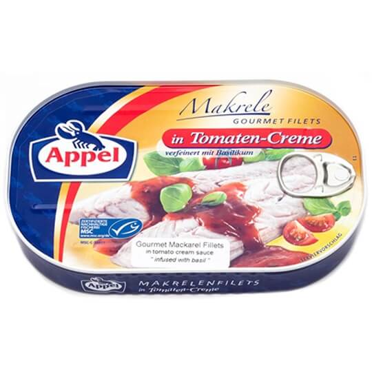 Appel Makrel Fillets in Tomato Cream Sauce (CASE OF 10 x 200g)