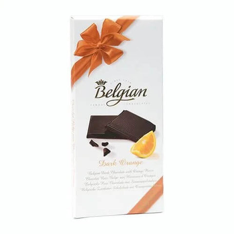 The Belgian Dark Orange Chocolate Bar (HEAT SENSITIVE ITEM - PLEASE ADD A THERMAL BOX TO YOUR ORDER TO PROTECT YOUR ITEMS (CASE OF 25 x 100g)