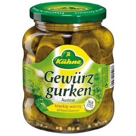 Kuehne Spicy Cucumbers (CASE OF 12 x 670g)