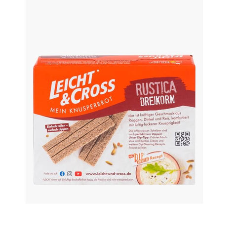 Leicht And Cross Rustic Three-grain Crispbread (CASE OF 8 x 130g)