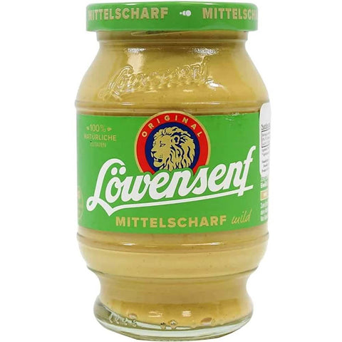 Loewensenf Medium Spicy Mustard in Glass (CASE OF 12 x 250ml)