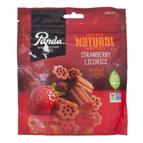 Panda All Natural Strawberry Soft Licorice Bag (CASE OF 8 x 200g)
