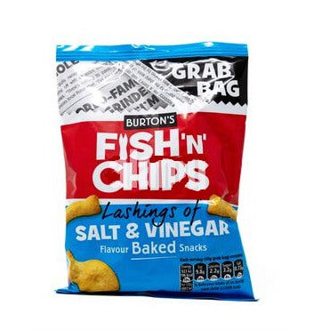 Burtons Daily Fish and Chips and Salt and Vinegar (CASE OF 30 x 40g)