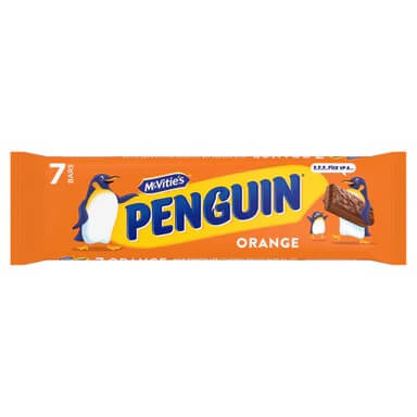 McVities Penguin Orange 7-Pack (HEAT SENSITIVE ITEM - PLEASE ADD A THERMAL BOX TO YOUR ORDER TO PROTECT YOUR ITEMS (CASE OF 12 x 172g)