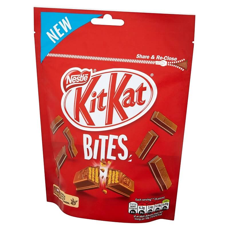 Nestle Kit Kat Bites Pouch (HEAT SENSITIVE ITEM - PLEASE ADD A THERMAL BOX TO YOUR ORDER TO PROTECT YOUR ITEMS (CASE OF 8 x 90g)