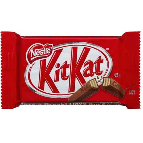 Nestle Kit Kat 4-Fingers (HEAT SENSITIVE ITEM - PLEASE ADD A THERMAL BOX TO YOUR ORDER TO PROTECT YOUR ITEMS (CASE OF 24 x 41.5g)