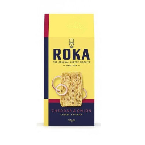 Roka Cheddar Cheese with Onions Crisps (CASE OF 8 x 70g)