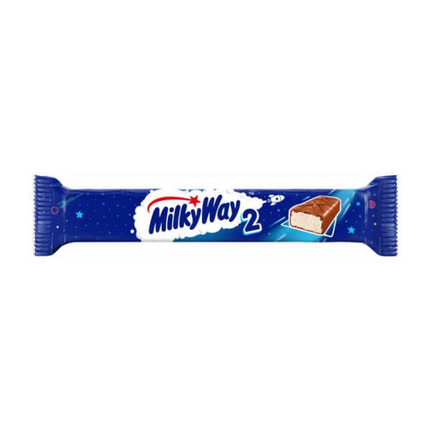 Mars Milkyway Bar Duo, Milk Chocolate with a Light Whipped White Center (HEAT SENSITIVE ITEM - PLEASE ADD A THERMAL BOX TO YOUR ORDER TO PROTECT YOUR ITEMS (CASE OF 28 x 43g)