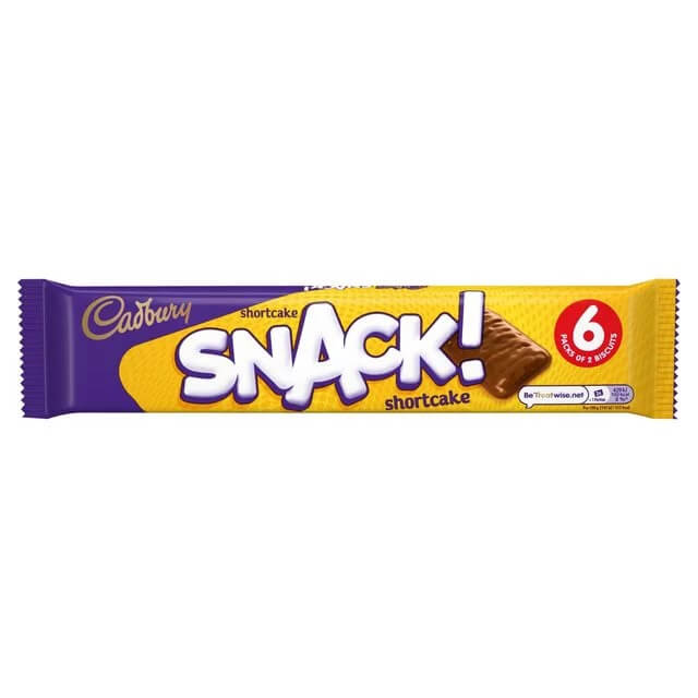 Cadbury Snack Shortcake (Pack of 6) (HEAT SENSITIVE ITEM - PLEASE ADD A THERMAL BOX TO YOUR ORDER TO PROTECT YOUR ITEMS (CASE OF 24 x 120g)