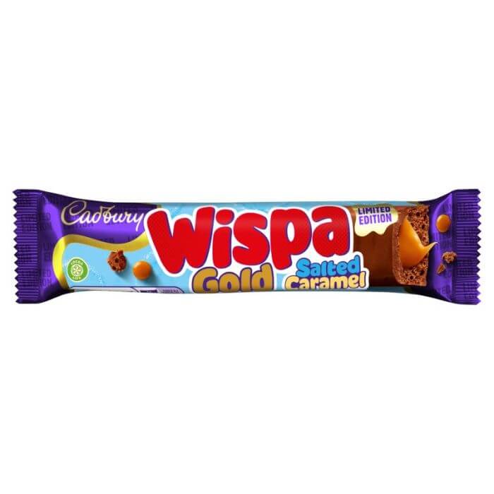 Cadbury Wispa Salted Caramel (HEAT SENSITIVE ITEM - PLEASE ADD A THERMAL BOX TO YOUR ORDER TO PROTECT YOUR ITEMS (CASE OF 48 x 48g)