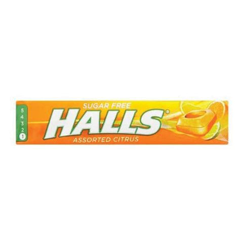 Halls Mentholyptus Citrus Sugar Free (CASE OF 20 x 32g)