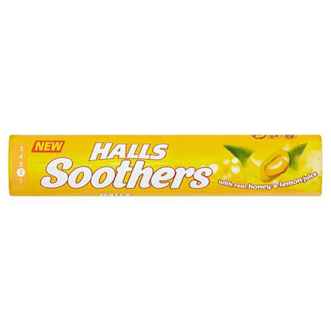 Halls Soothers Honey and Lemon (CASE OF 20 x 45g)