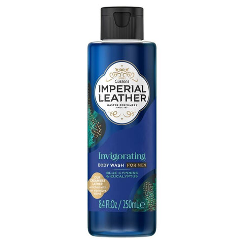Imperial Leather Invigorating Body Was For Men Blue Cypress and Eucalyptus (CASE OF 6 x 250ml)