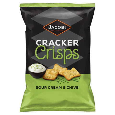 Jacobs Cracker Crisps Sour Cream Chive (CASE OF 10 x 150g)