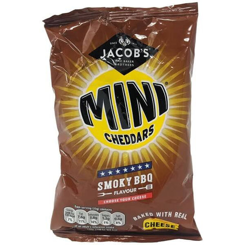 Jacobs Mini Cheddars Smoky Bbq (CASE OF 15 x 90g)