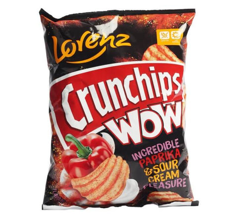 Lorenz Crunchips Wow Paprika and Sour Cream (CASE OF 12 x 80g)