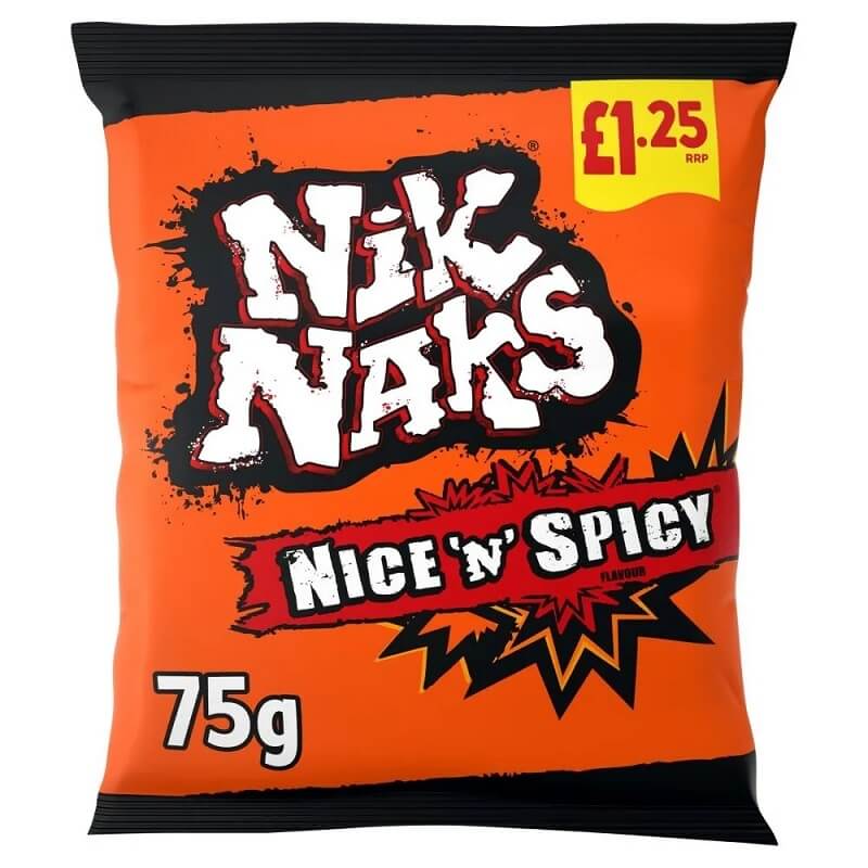 Tayto Nik Naks Nice N Spicy (CASE OF 20 x 75g)