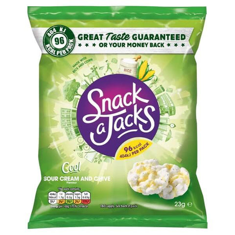 Quaker Snack A Jacks Cripsy Sour Cream (CASE OF 24 x 23g)