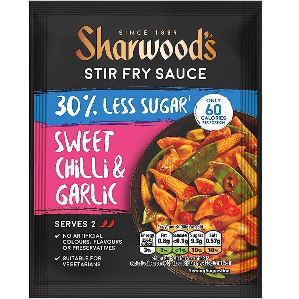 Sharwoods Sweet Chilli 30% Ls Stir Fry (CASE OF 12 x 120g)
