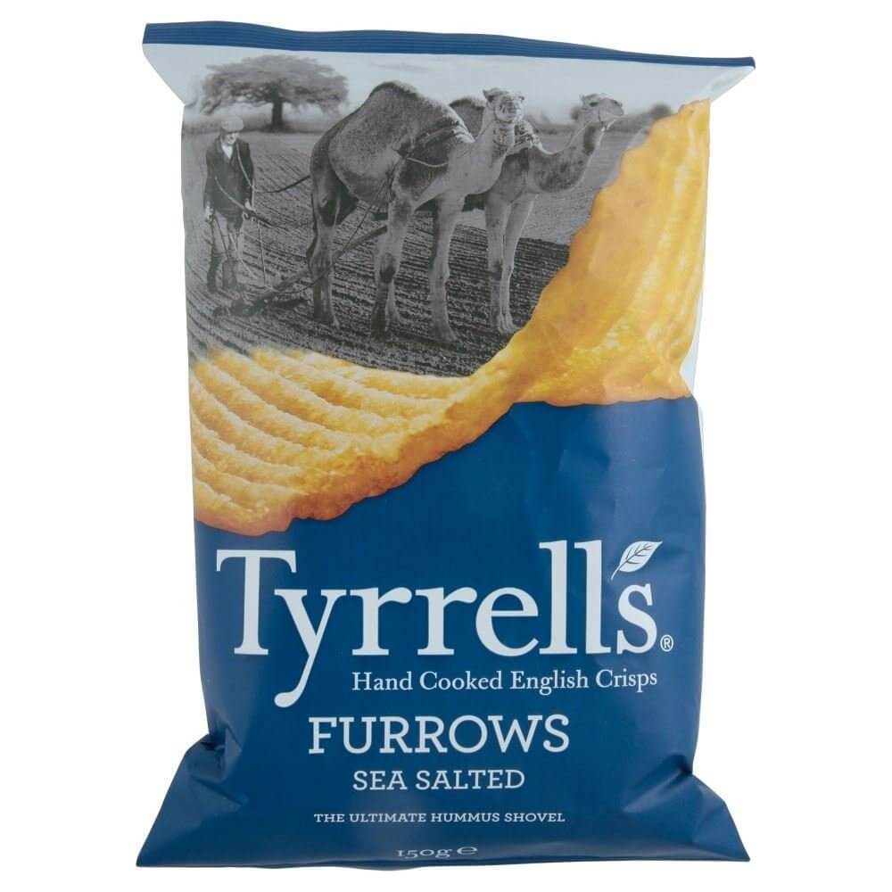Tyrrells Furrows Sea Salt (CASE OF 8 x 150g)