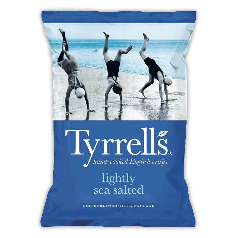 Tyrrells Lightly Sea Salted Crisps (CASE OF 24 x 40g)