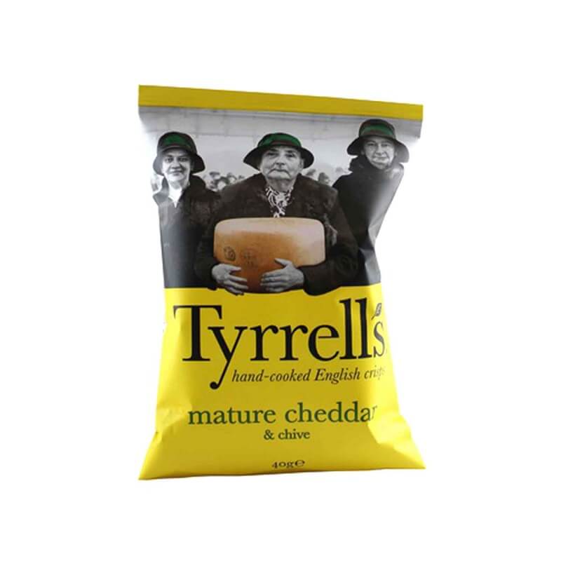 Tyrrells Mature Cheddar and Chive (CASE OF 24 x 40g)