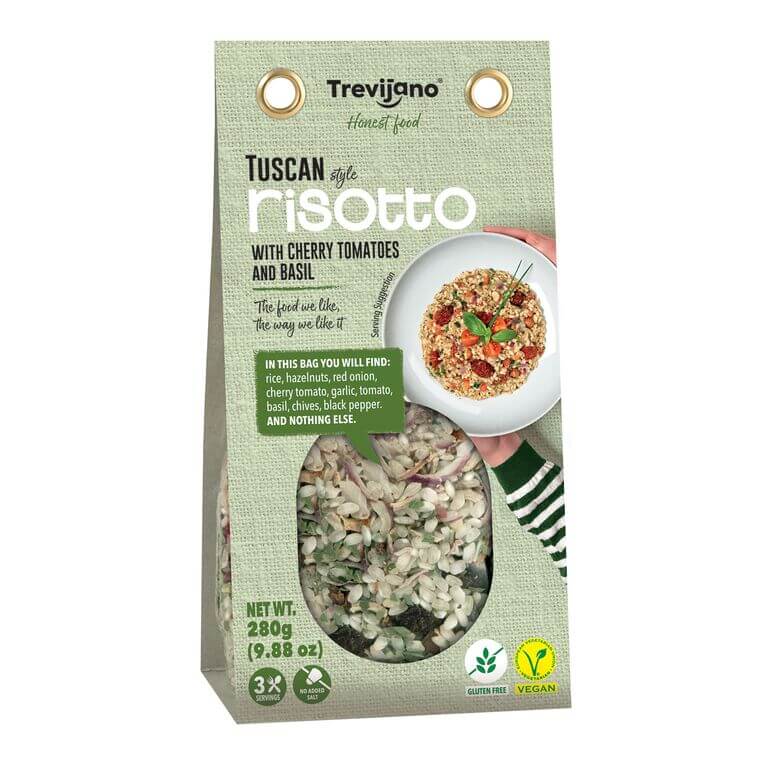 Trevijano Tuscan Style Risotto With Cherry Tomatoes and Basil (CASE OF 6 x 280g)