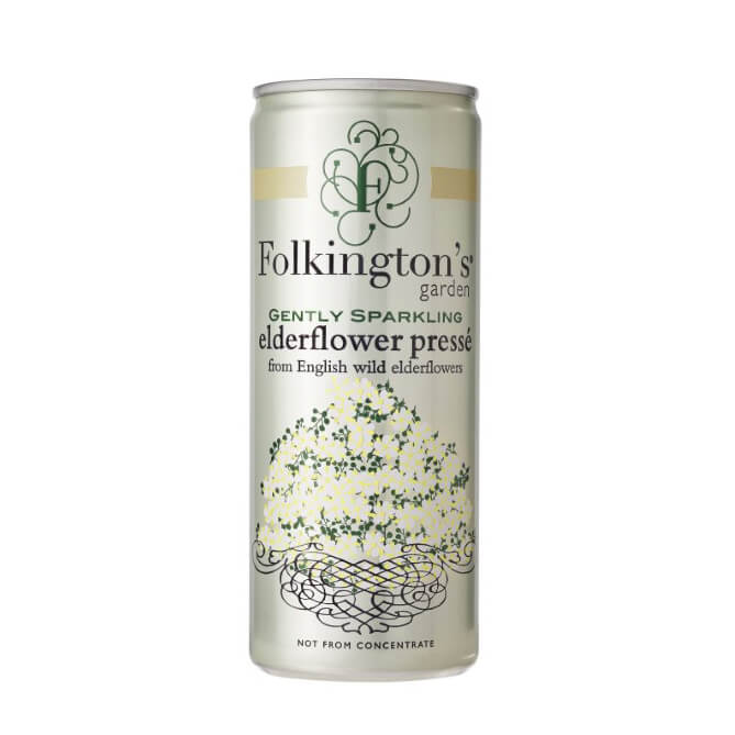 Folkingtons Elderflower Presse Can (CASE OF 12 x 250ml)