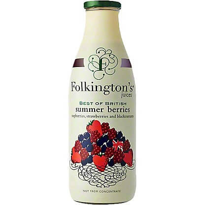 Folkingtons Summer Berries Drink Bottle (CASE OF 12 x 250ml)