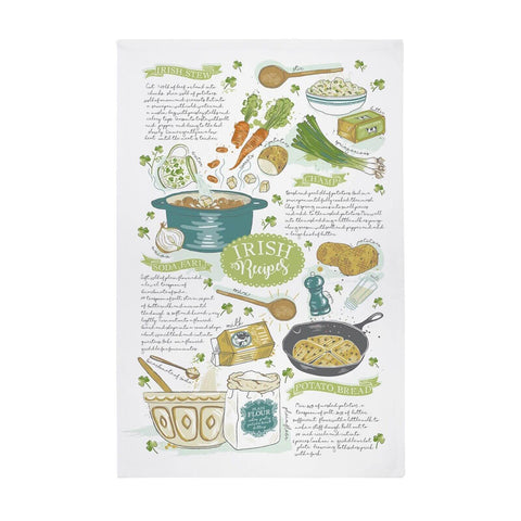 Ulster Weavers Irish Recipes Tea Towel White (CASE OF 1 x 80g)