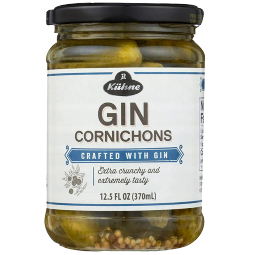 Kuhne Gin Infused Cornichons (CASE OF 10 x 411g)
