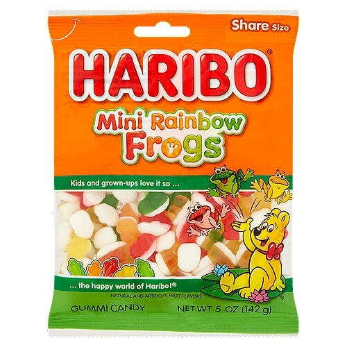 Haribo Mini Rainbow Frogs (CASE OF 12 x 142g)