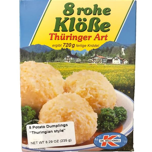 Dr Willi Knoll 8 Shredded Thuringian Style Dumplings (CASE OF 12 x 235g)