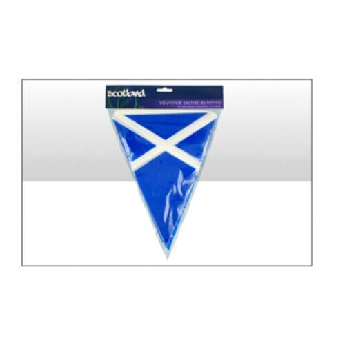 Elgate Scottish Saltire Bunting Pvc 10 Flags 12ft Long (CASE OF 1 x 20g)