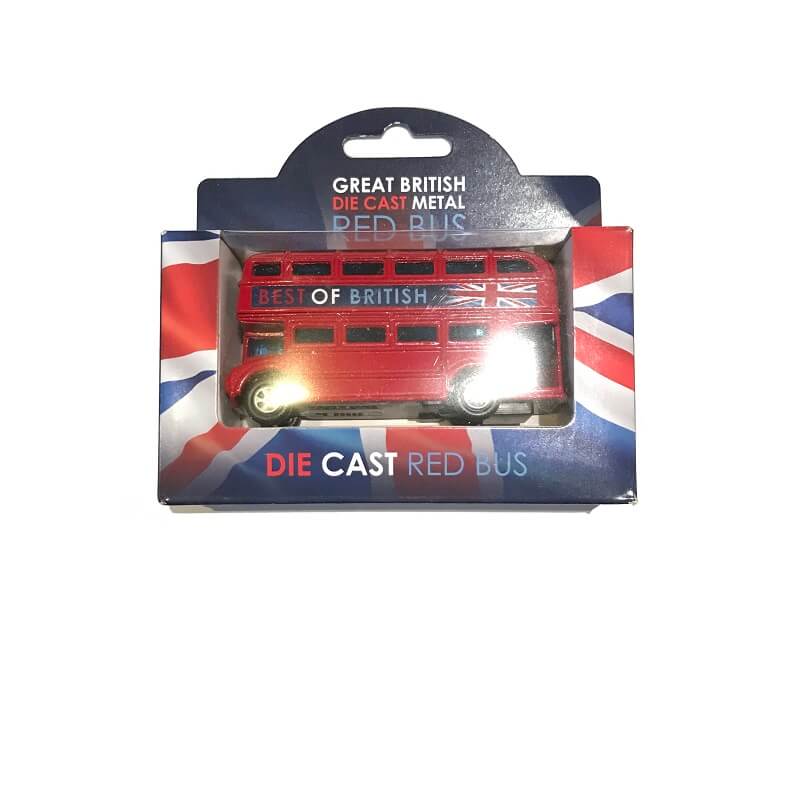 Die Cast Metal Famous Red London Bus (CASE OF 4 x 122g)