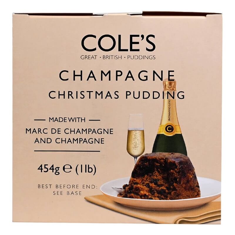Coles Champagne Christmas Pudding (CASE OF 6 x 454g)