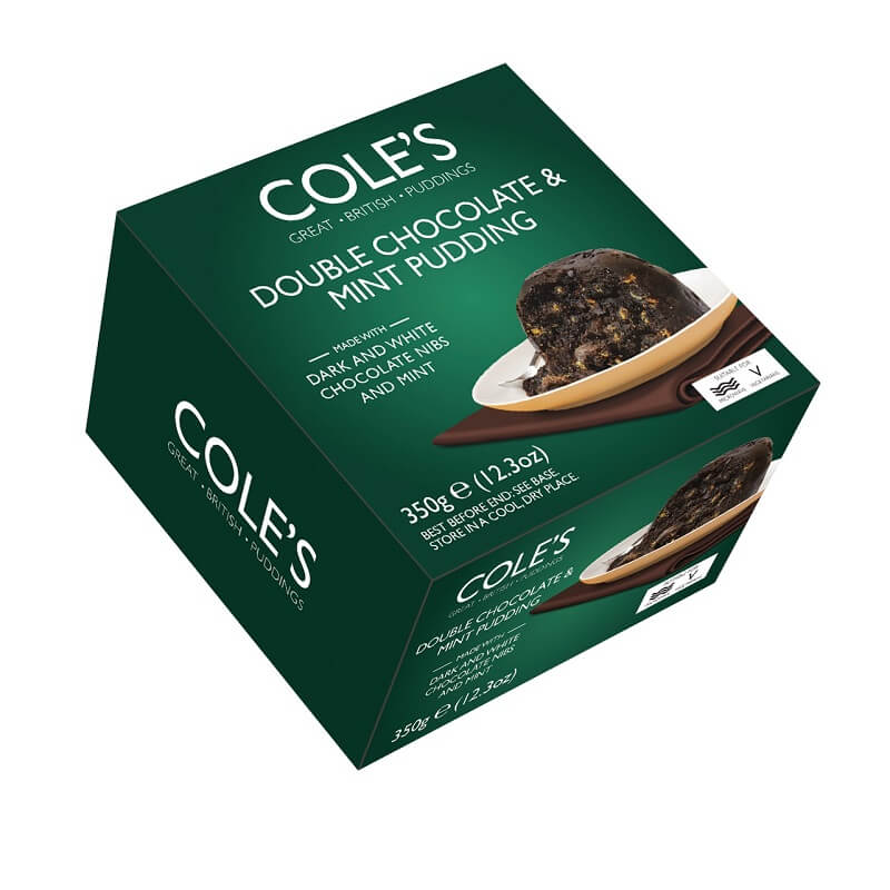 Coles Double Chocolate and Mint Pudding (CASE OF 6 x 350g)