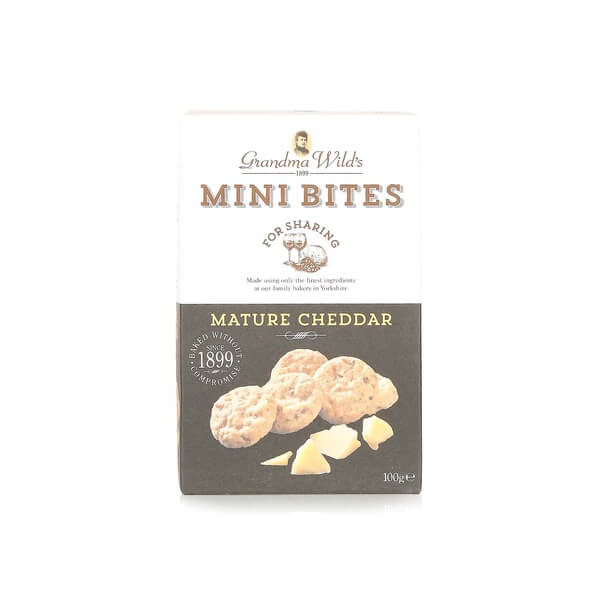 Grandma Wilds Mini Cheesy Bites With Mature Cheddar (CASE OF 12 x 100g)